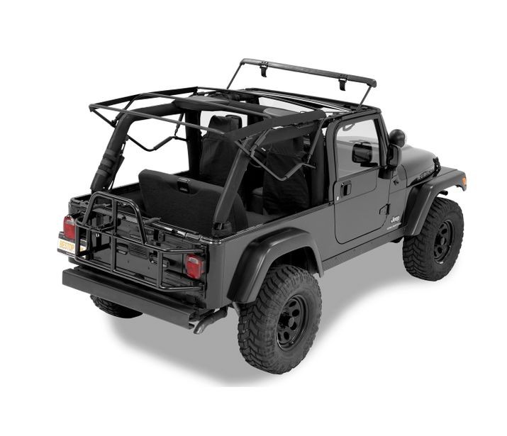 Jeep TJ Soft Top Replacement Bow Kit 97-06 Jeep Wrangler Unlimited TJ Black  Bestop | Sneveys Offroad