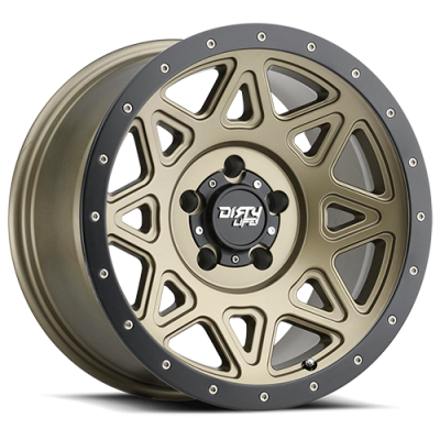 Dirty Life Race Wheels Theory 9305 Matte Gold W/Matte Black Lip 20X9 5-150 18Mm 110Mm