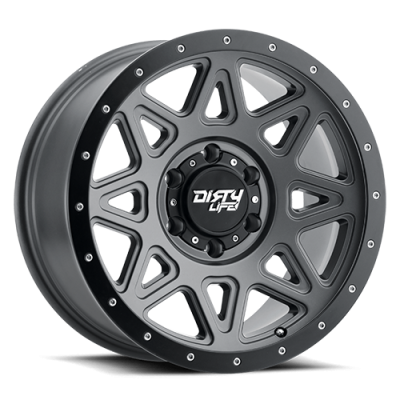 Dirty Life Race Wheels Theory 9305 Satin Gunmetal 17X9 5-127 -12Mm 78.1Mm