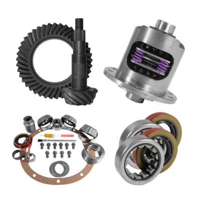 8.2 inch GM 3.55 Rear Ring and Pinion Install Kit 28 Spline Positraction 2.25 inch Axle Bearings Yukon Gear & Axle