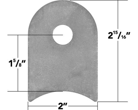 Weld On Flat Tab 3 Inch Cope 10 Pack Trail Gear