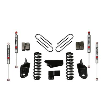 Suspension Lift Kit w/Shock M95 Performance Shocks 4 Inch Lift Incl. Front Coil Springs Brackets Rear U Bolt Kit Rear Block Skyjacker
