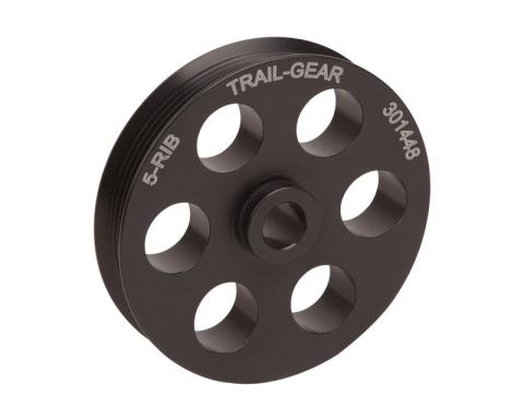 Serpentine Power Steering Pulley 5-Rib 4.5 Inch Trail Gear