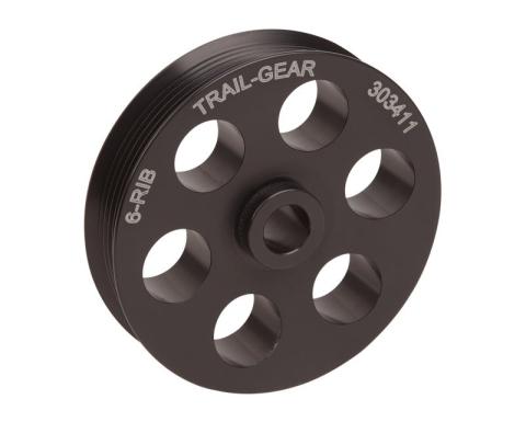 Serpentine Power Steering Pulley 6 Rib 4.5 Inch Trail Gear