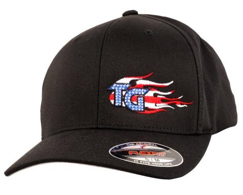 Trail-Gear Stars and Stripes Flexfit Hat Black Large/X-Large Trail Gear