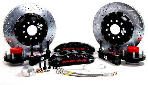 Brake System 14 Inch Front Extreme+ Black 73-74 Mopar/Dodge/Plymouth E And B Body BAER Brakes