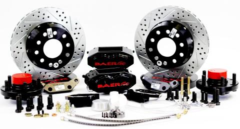 Brake System 11 Inch Front SS4+ Black 73 Dodge Monaco BAER Brakes
