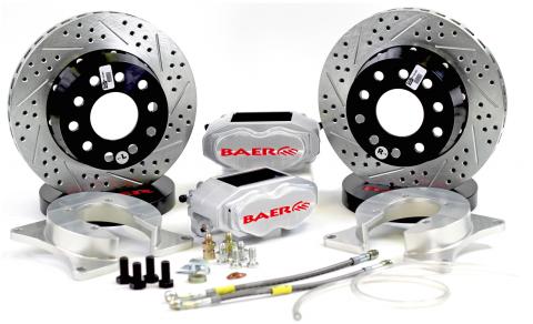 Brake System 11 Inch Rear SS4+ Deep Stage Clear Ford 9 Inch Torino Bearing BAER Brakes