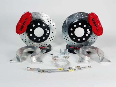 Brake System 13 Inch Rear SS4+ No/Park Brake Shelby Logo Red BAER Brakes