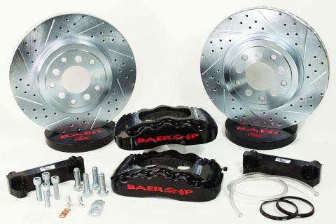 Brake System 14 Inch Front Extreme+ Black 06-09 Chevy TrailBlazer SS BAER Brakes