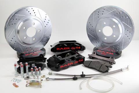 Brake System 13 Inch Front Track4 Black 84 GM Y Body BAER Brakes