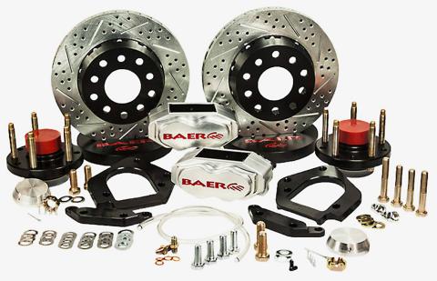 Brake System 11 Inch Front SS4+ Deep Stage Drag Race Clear 70-81 GM F/X Body BAER Brakes