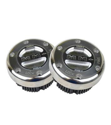 Manual Locking Hub 35 Spline Dana 70 Hub Internal Mount/Bolts Axle O.D. Of 1.500 Stainless Steel Pair Supreme Mile Marker