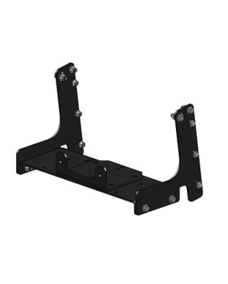 Polaris Winch Mount Black Powdercoated Steel 98-03 500 Sportsman Mile Marker