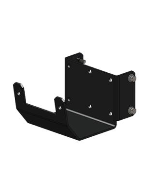 Polaris Winch Mount Black Powdercoated Steel 09-11 550 Sportsman XP Mile Marker