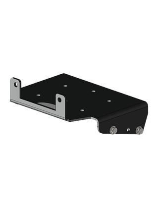 Suzuki Winch Mount Black Powdercoated Steel 02-07 500 Vinson Mile Marker