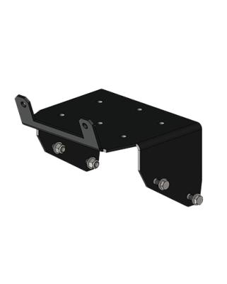 Suzuki Winch Mount Black Powdercoated Steel 08-17 400 King Quad Mile Marker