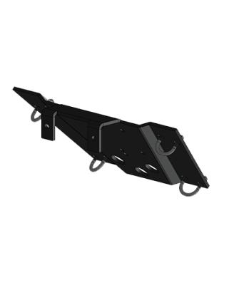 Suzuki Winch Mount Black Powdercoated Steel 99-00 300 King Quad Mile Marker