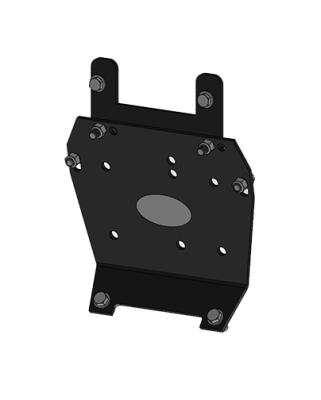 Yamaha Winch Mount Black Powdercoated Steel 00-02 400 Kodiak Mile Marker