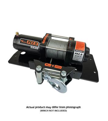Polaris Winch Mount Black Powdercoated Steel 11-18 900 RZR Mile Marker
