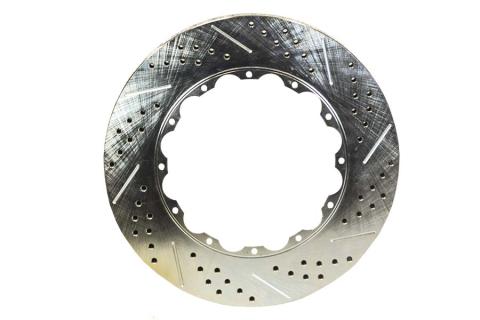 Rotor Replacement 13 Inch 1.1 Inch Thick Slot Drill W/Zinc Passengers Side BAER Brakes