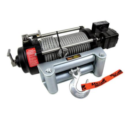 HI10500 Hydraulic Winch 10500 lbs. Rated Line Pull; 17.9 C.I. 24V Hydraulic Motor w/Roller Fairlead 100 ft. Cable Mile Marker
