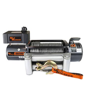 9500 LB Winch Waterproof 12V 4.8 HP Wound Motor w/Standard Electronics SEC9.5 ES Mile Marker