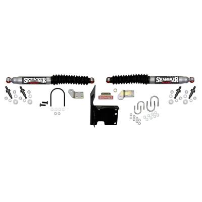 Steering Stabilizer Dual Kit Silver w/Black Kit Skyjacker