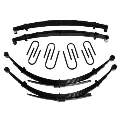 Chevy/GMC Lift Kit 2.5 Inch Lift 73-87 Pickup/Suburban For Use w/52 Inch Rear Springs Includes Front/Rear Leaf Springs Front/Rear U Bolt Kits Bushing Kit 73-86 K10 K15/K1500 Suburban Skyjacker