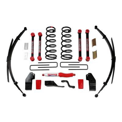 Class I Lift Kit 4-4.5 Inch Lift Includes Front Coil/Rear Leaf Springs Pitman Arm Bump Stops Rear U Bolts Vent Hose Steering Stabilizer 00-01 Dodge Ram 2500 00-01 Dodge Ram 3500 Skyjacker