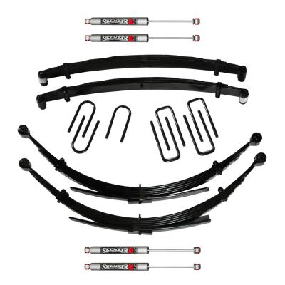 Suspension Lift Kit w/Shock M95 Performance Shocks 6 Inch Front/Rear Lift 89-91 Dodge W250/W350 Incl. Front/Rear Leaf Springs Front/Rear UBolt Kits Front Bushing Kit 4 Shocks Skyjacker