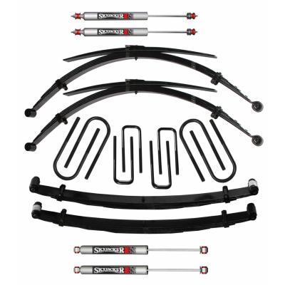 Suspension Lift Kit w/Shock M95 Performance Shocks 2 Inch Lift Incl. Front/Rear Leaf Springs Rear Block Front/Rear U Bolt Kits Spring Bushing Kit 73-78 Ford F-250 Skyjacker