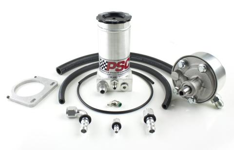 Remote-Fill Power Steering Pump and Hydroboost Remote Reservoir Kit, 1980-2015 GM with Factory P Pump PSC Performance Steering Components