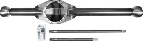 67 Inch WMS Driver Drop Fabricated Front Axle Housing 8.4 Inch Diff 3.5 OD 1/4 Wall with Inspection Hole Trail Gear