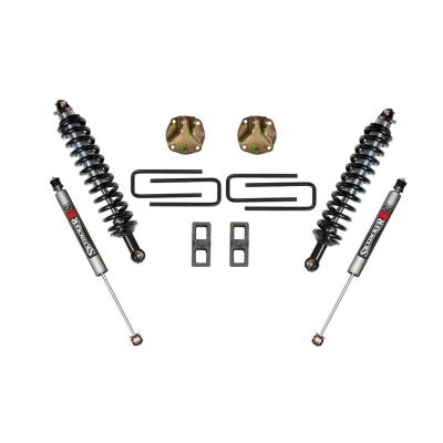 Suspension Lift Kit w/Shock 3 Inch Lift 07-19 Toyota Tundra Incl. Front Coil Over Shocks Front Coil Springs Upper Coil-Over Shock Brackets Lift Blocks U-Bolts Rear M95 Monotube Shocks Skyjacker