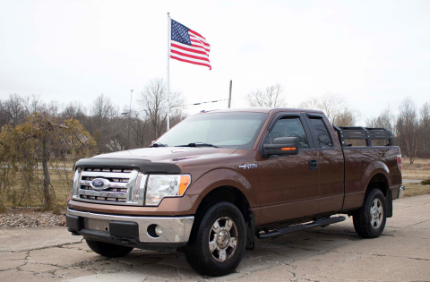 09-14 F-150 Extended Cab 5 Inch Oval Side Steps Fishbone Offroad