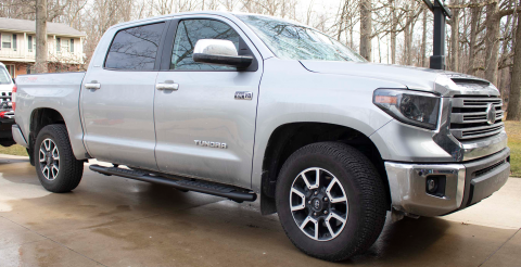07-21 Tundra Double Cab 5 Inch Oval Side Steps Fishbone Offroad