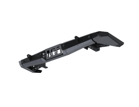 07-Up Jeep Wranger/Gladiator High Clearance Rear Cut Bumper End Pods Black Powdercoat Steel