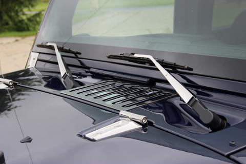 Jeep JK Windshield Wiper Arms Pair 07-18 Wrangler JK Polished Silver Kentrol