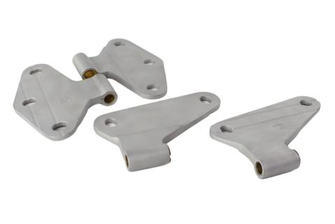 Jeep JK Body Door Hinge Set 4 Pieces 2 Door 07-18 Wrangler JK Bare Grey Kentrol