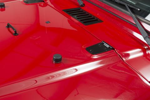 Jeep TJ Hood Kit Without Hood Catch 98-06 Wrangler TJ Powdercoat Black Kentrol