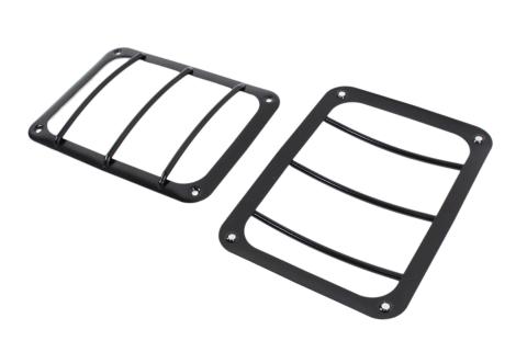 Jeep JK Taillight Guard Pair 07-18 Wrangler JK Powdercoat Black Kentrol