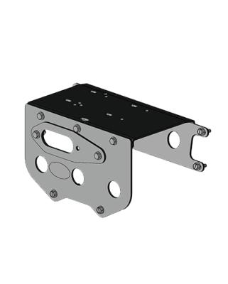 Polaris Winch Mount Black Powdercoated Steel 05-09 Sportsman Mile Marker