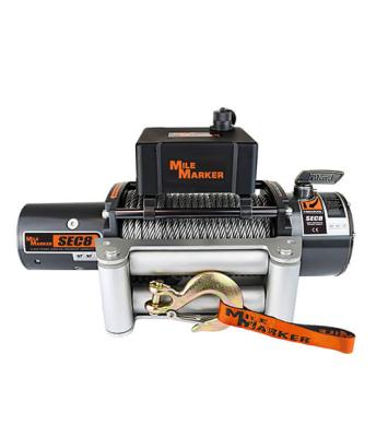 8000 LB Winch 100 Foot Steel Cable Waterproof 4.8 HP Series Wound Motor 12V SEC8 ES Mile Marker