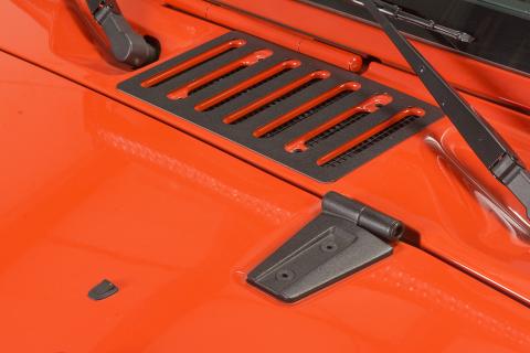 Jeep JK Hood Kit Without Hood Catch 07-18 Wrangler JK Textured Black Kentrol