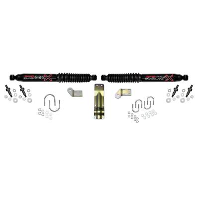 Steering Stabilizer Dual Kit Black Dual Kit For 4-8.5 Inch Lifts Skyjacker