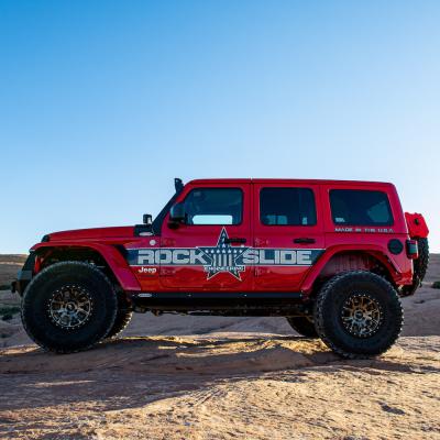 Jeep JL Side Step Sliders For 2024 Wrangler JL 4 Door Models Set Rock Slide Engineering