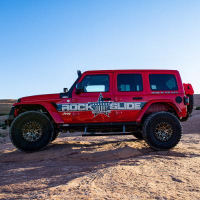 Jeep JL Side Step Sliders For 2024 Wrangler JL 4 Door Models Set Rock Slide Engineering