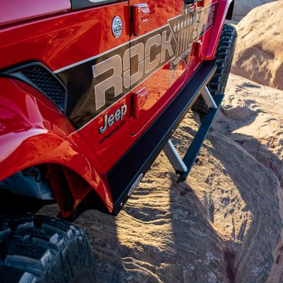 Jeep JL Side Step Sliders For 2024 Wrangler JL 4 Door Models Set Rock Slide Engineering