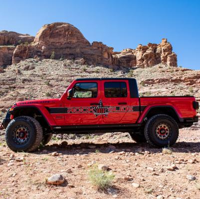 JT Gladiator Side Step Sliders For 2024 Jeep Gladiator Passenger Side Sub Part Rock Slide Engineering